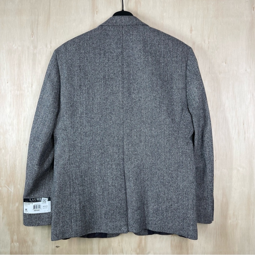 New ~ Lauren Ralph Lauren Men’s 100% Wool Herringbone Classic Fit Coat Size 38S - Picture 12 of 16
